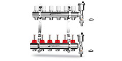  Коллекторы Bonomi предназначенs для нормированного распределения теплоносителя по различным контурам системы отопления и позволяет производить точную настройку и регулировку каждой ветви отопительной системы. 